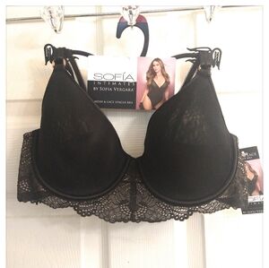 Sofia Intimates ~ Mesh & Lace Spacer Bra, Full Coverage *NWT*
